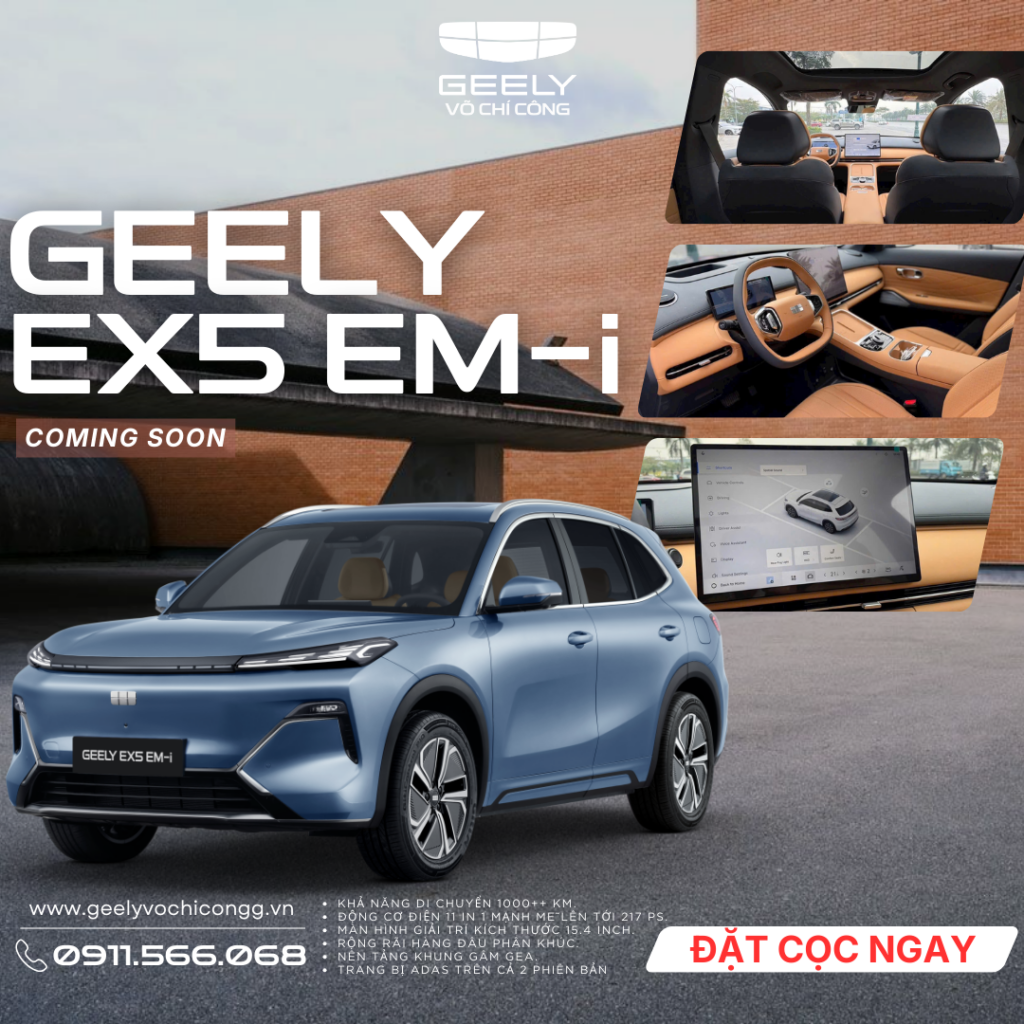 Geely EX5 EM-i – SUV PHEV hạng C hiện đại