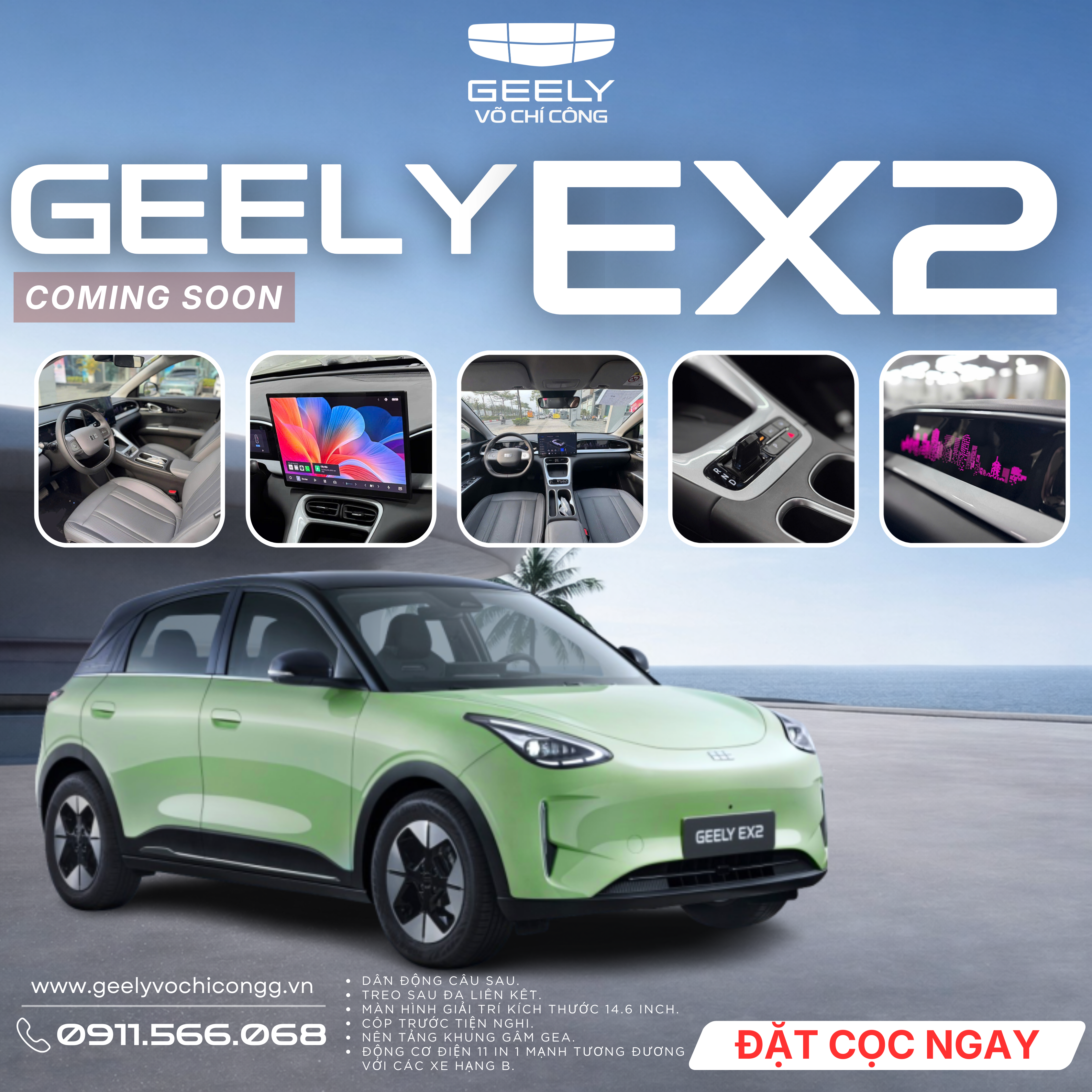 GEELY EX2 SẮP RA MẮT TẠI VIỆT NAM - SUV ĐÔ THỊ, NHỎ GỌN, CHÍNH THỨC NHẬN CỌC